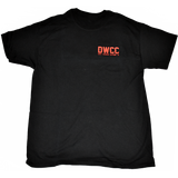 Dirty Whooore Men's Black T with DWCC Orange Logo