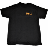 Dirty Whooore Men's Black T with DWCC Yellow Logo