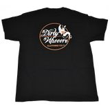 Dirty Whoore Men's Black T with She Devil Orange logo