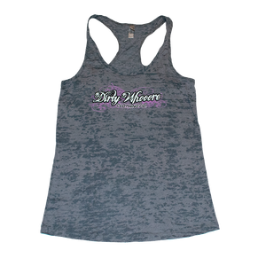 Dirty Whooore Ladies Gray Athletic Tank