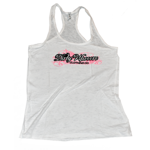 Dirty Whooore Ladies White Athletic Tank