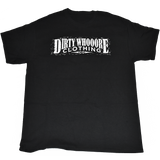Dirty Whooore Men's Black T with Distressed Logo