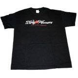 Dirty Whooore Men's Black T with Star Logo Red